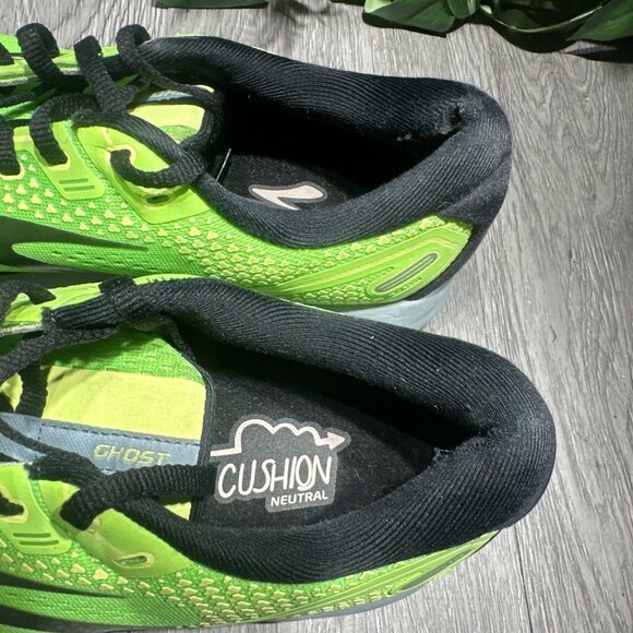 Brooks Ghost 14 Shoes Mens 11 Green Gecko Blue Black Daily Road Jogging Trainer main image 6